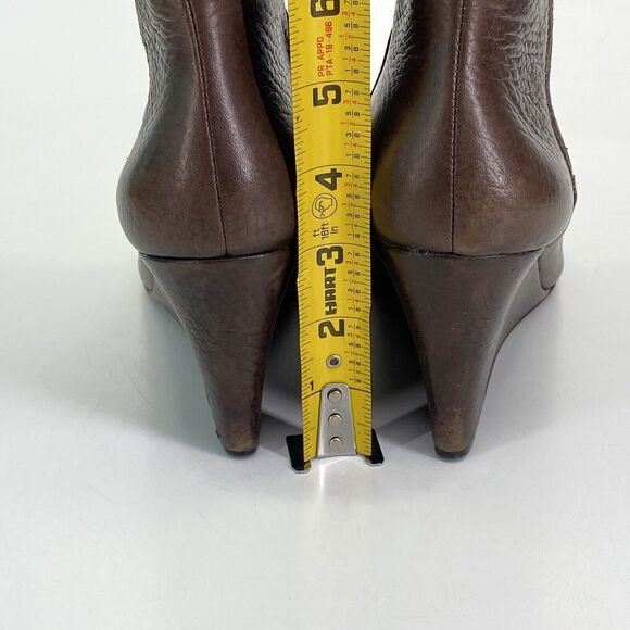 Kate Spade New York Volte Wedge Ankle Boots Women's Size 9M Brown Leather (HF6) - Picture 6 of 15